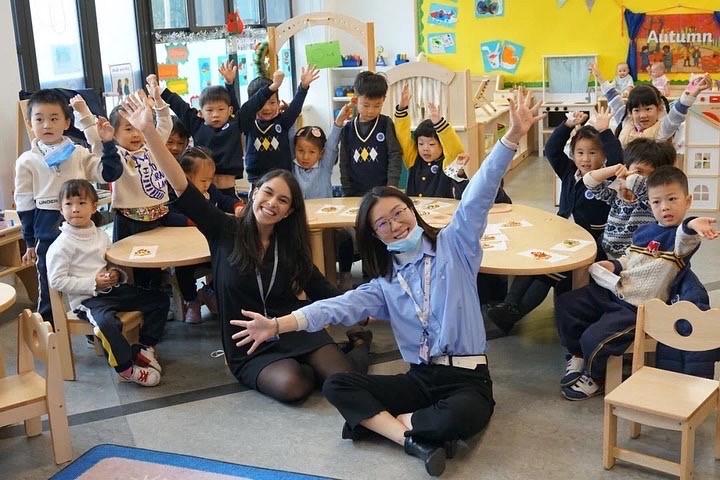 Young students & teachers in classroom